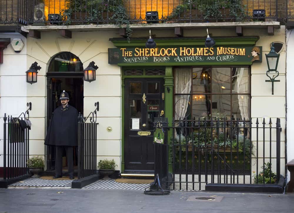 LONDON - NOVEMBER 15: The Sherlock Holmes Museum on Baker Street, one of the famous tourist attractions in London, November 15, 2012, England